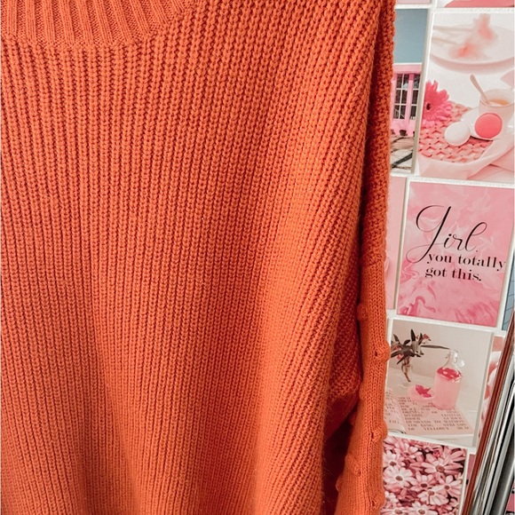 NWOT Orange Puff Sweater - Picture 2 of 4